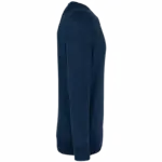 Herensweater BIO ronde hals raglanmouwen, french navy heather — productfoto 7