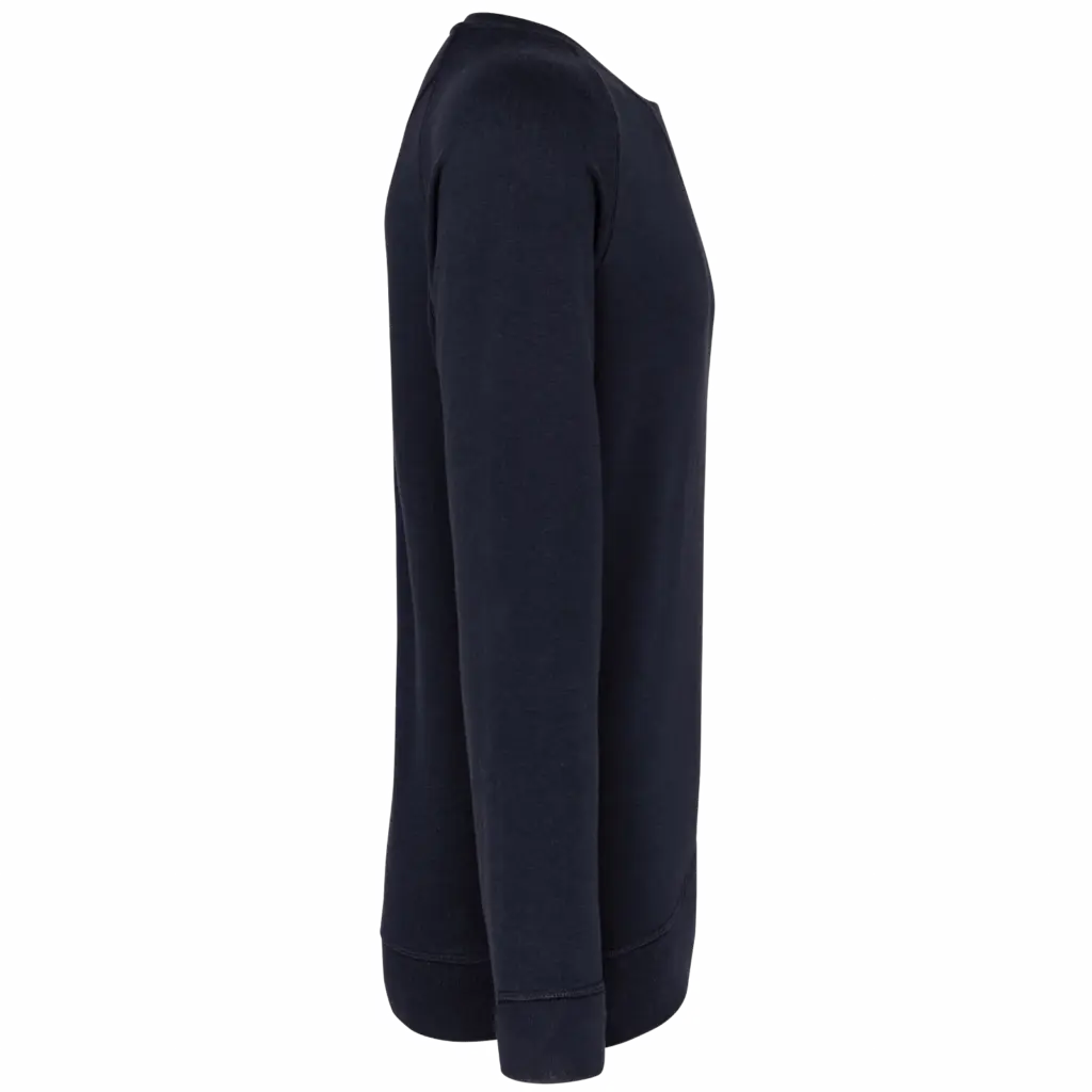 Herensweater BIO ronde hals raglanmouwen, navy — productfoto 11