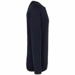 Herensweater BIO ronde hals raglanmouwen, navy — productfoto 11