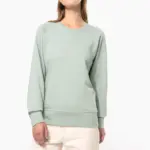 Damessweater BIO ronde hals raglanmouwen