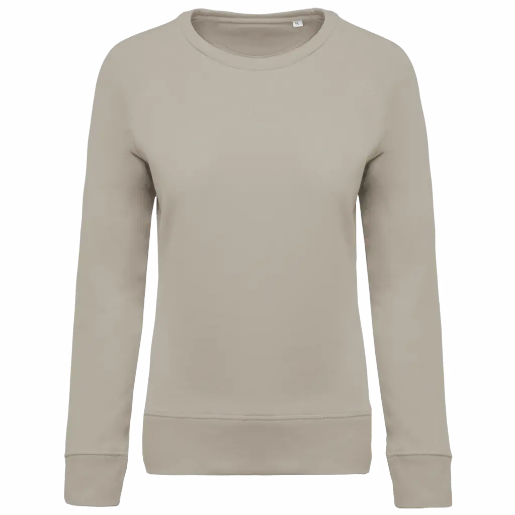 Damen Sweatshirt bedrucken K481 Bio-Baumwolle Raglan XS-XXL — Produktfoto 7