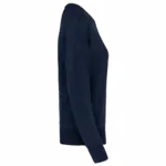 Damessweater BIO ronde hals raglanmouwen, french navy heather — productfoto 7