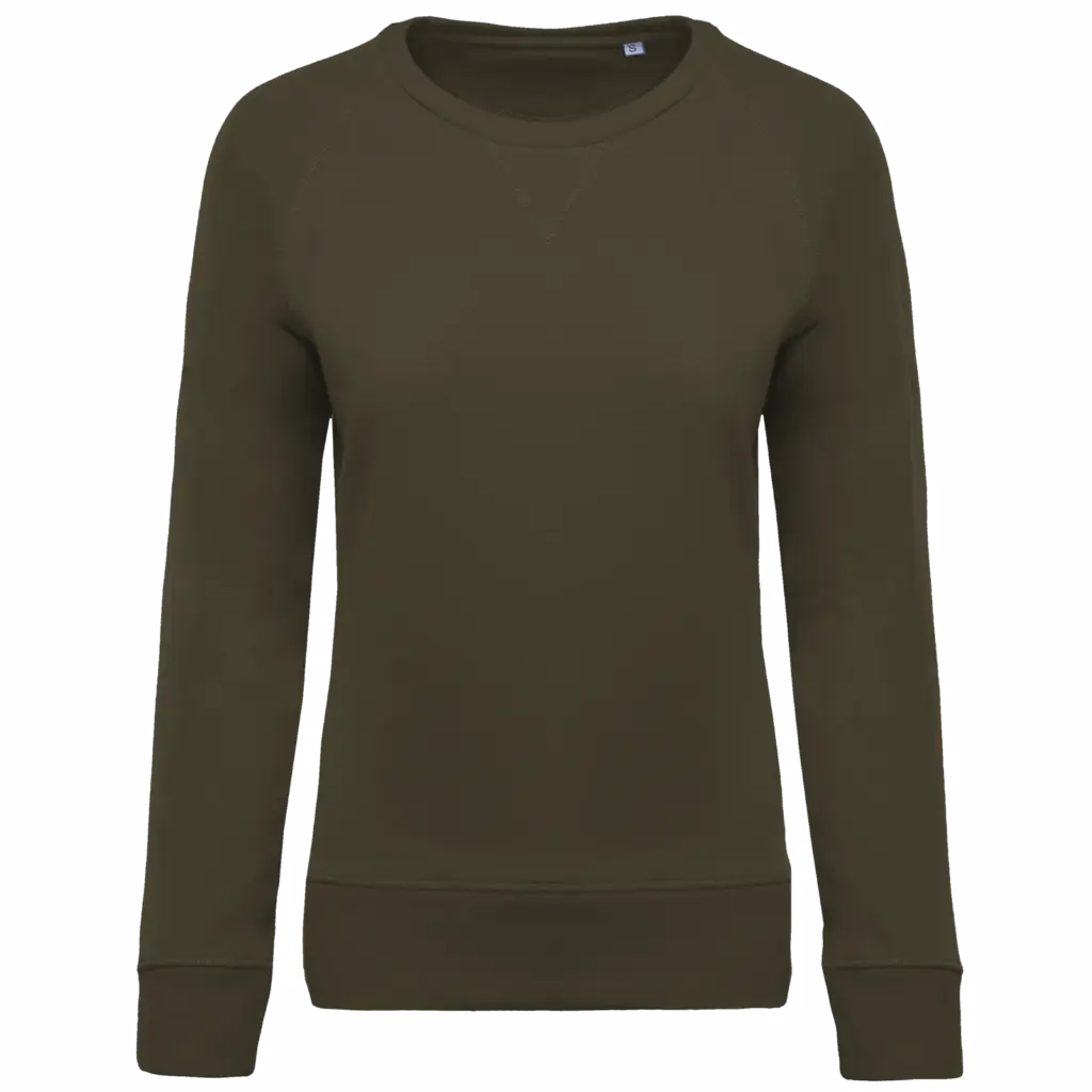 Damen Sweatshirt bedrucken K481 Bio-Baumwolle Raglan XS-XXL — Produktfoto 11