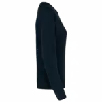 Damessweater BIO ronde hals raglanmouwen, navy — productfoto 11