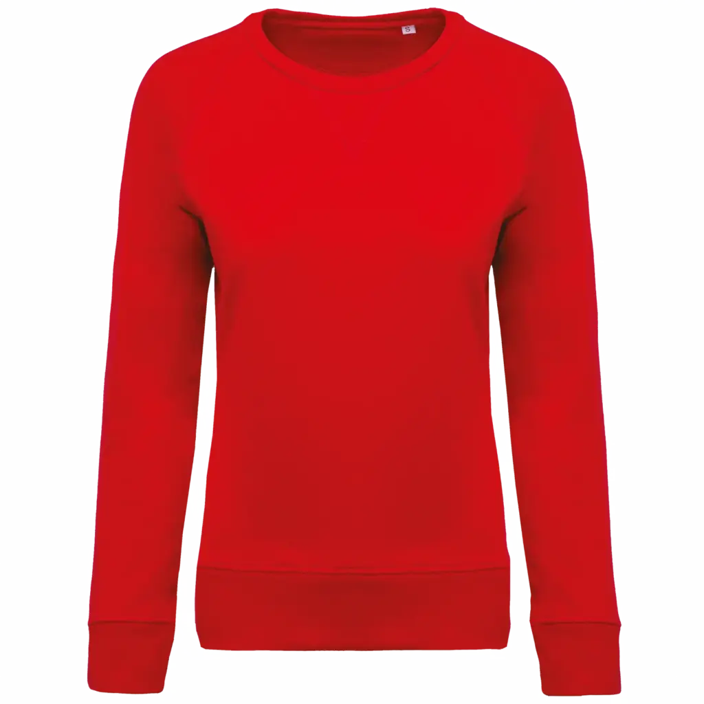 Damen Sweatshirt bedrucken K481 Bio-Baumwolle Raglan XS-XXL — Produktfoto 14