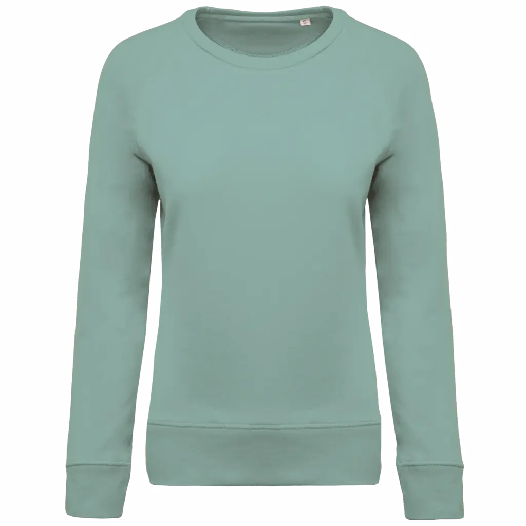 Damen Sweatshirt bedrucken K481 Bio-Baumwolle Raglan XS-XXL — Produktfoto 15
