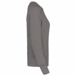 Damessweater BIO ronde hals raglanmouwen, storm grey — productfoto 16