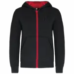 Kinder Sweatjacke K486 bedrucken Fleece Kontrast 6-14 Jahre — Produktfoto 7