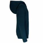 PS_K486-S_NAVY-FINEGREY - Hidalgo-werbeartikel Kindersweatvest met capuchon, navy / fine grey — productfoto 8