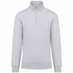 Sweater met ritskraag, ash heather — productfoto 6