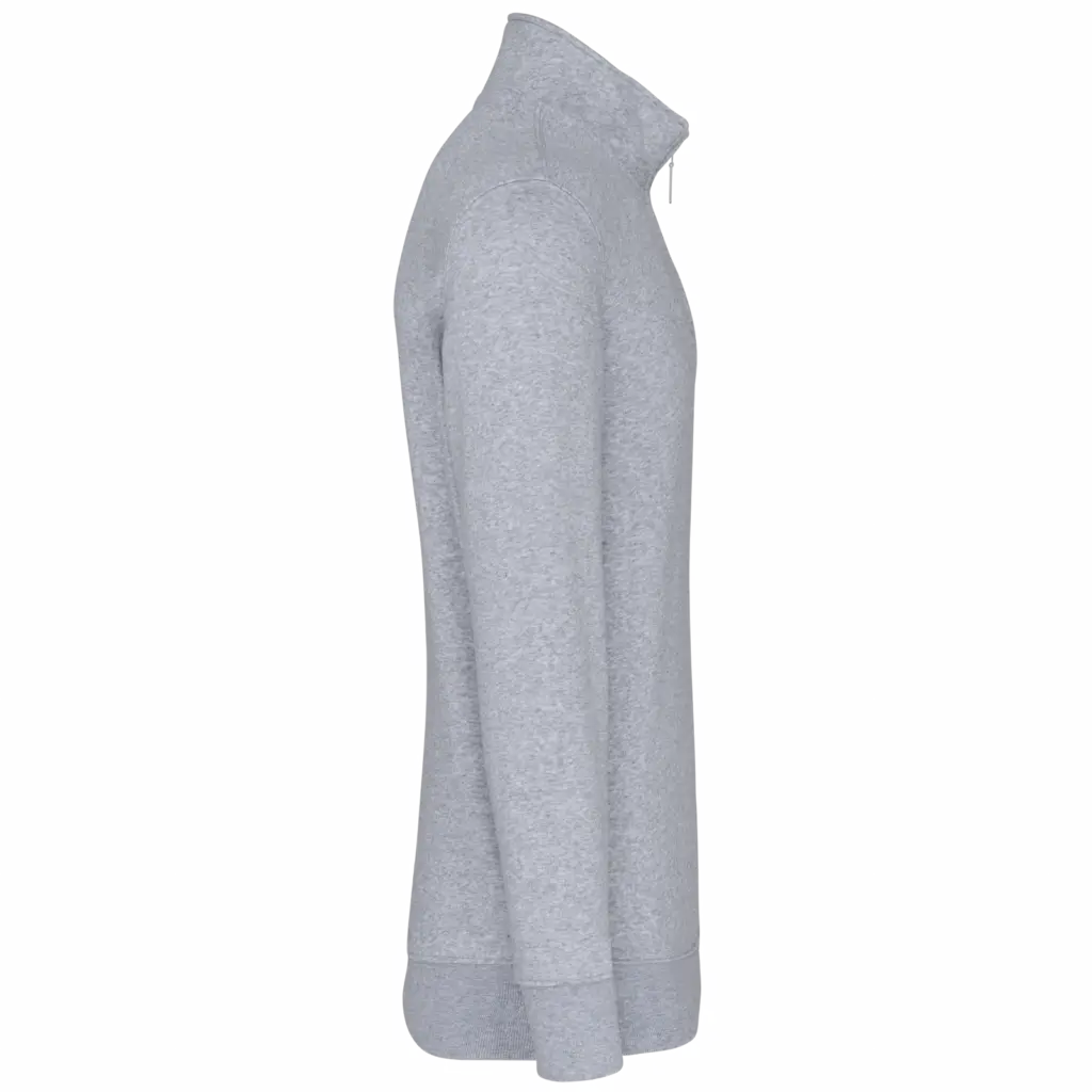 Sweater met ritskraag, oxford grey — productfoto 13