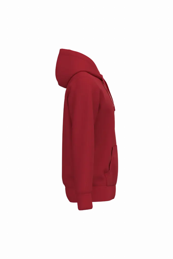 PS_K489-S_RED - Hidalgo-werbeartikel Sweater met capuchon — productfoto 14