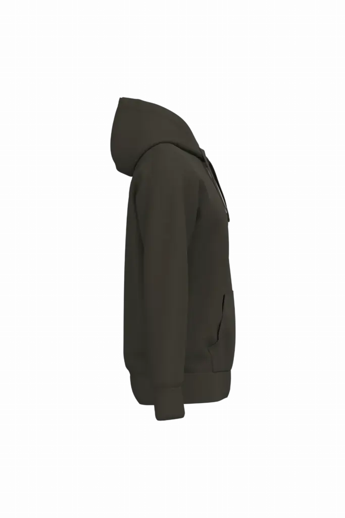 PS_K489-S_DARKKHAKI - Hidalgo-werbeartikel Sweater met capuchon, dark khaki — productfoto 8