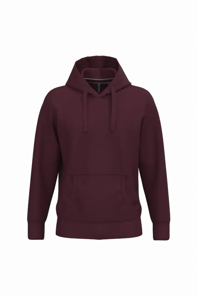 Sweater met capuchon, wine — productfoto 18