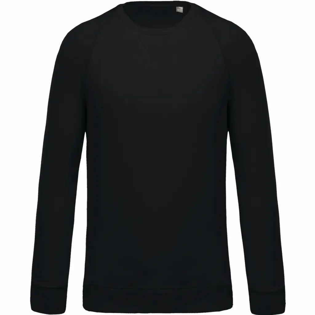 Sweater bio raglanmouwen kids, black — productfoto 2