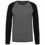 Herren Sweatshirt bedrucken K491 Bio Raglan Zweifarbig S-3XL — Produktfoto 7