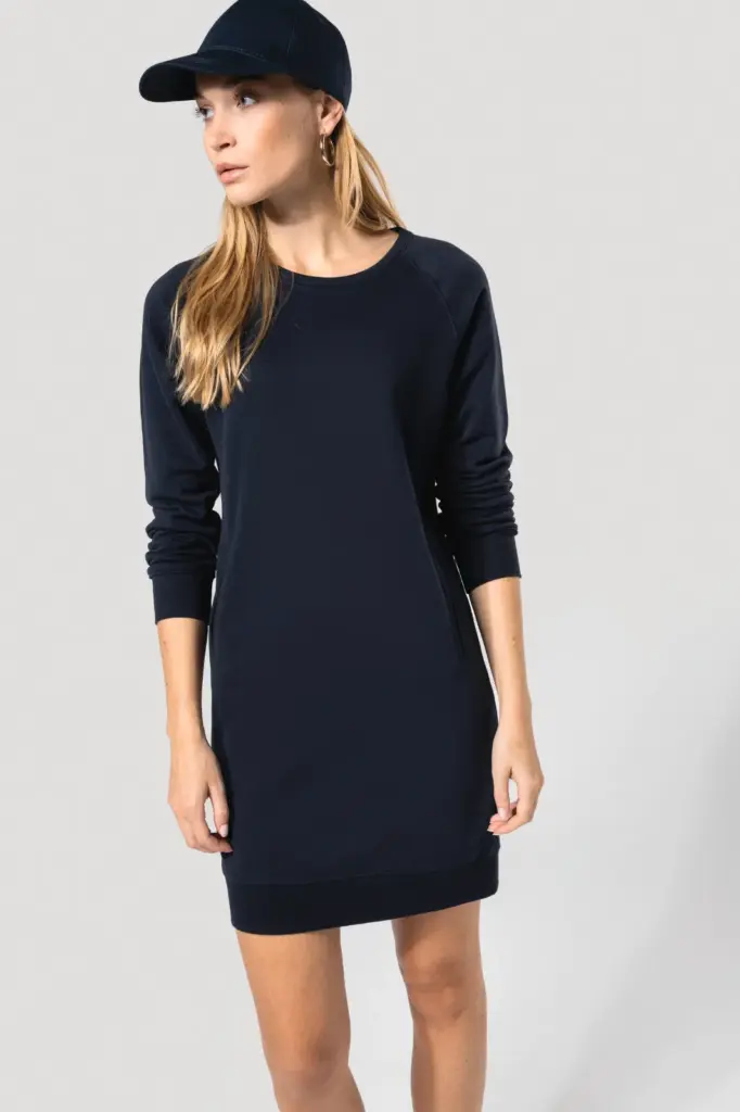 Bio fleece lounge jurk