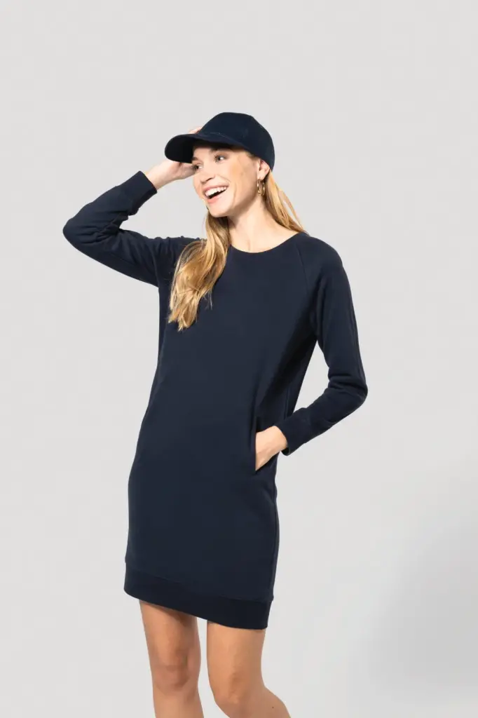 Bio fleece lounge jurk — productfoto 3
