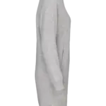 Bio fleece lounge jurk, light grey heather — productfoto 5