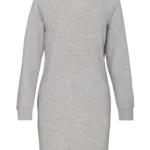 Bio fleece lounge jurk, light grey heather — productfoto 6