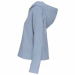Bio lounge damessweater met capuchon, aquamarine