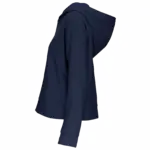 Bio lounge damessweater met capuchon, navy — productfoto 3