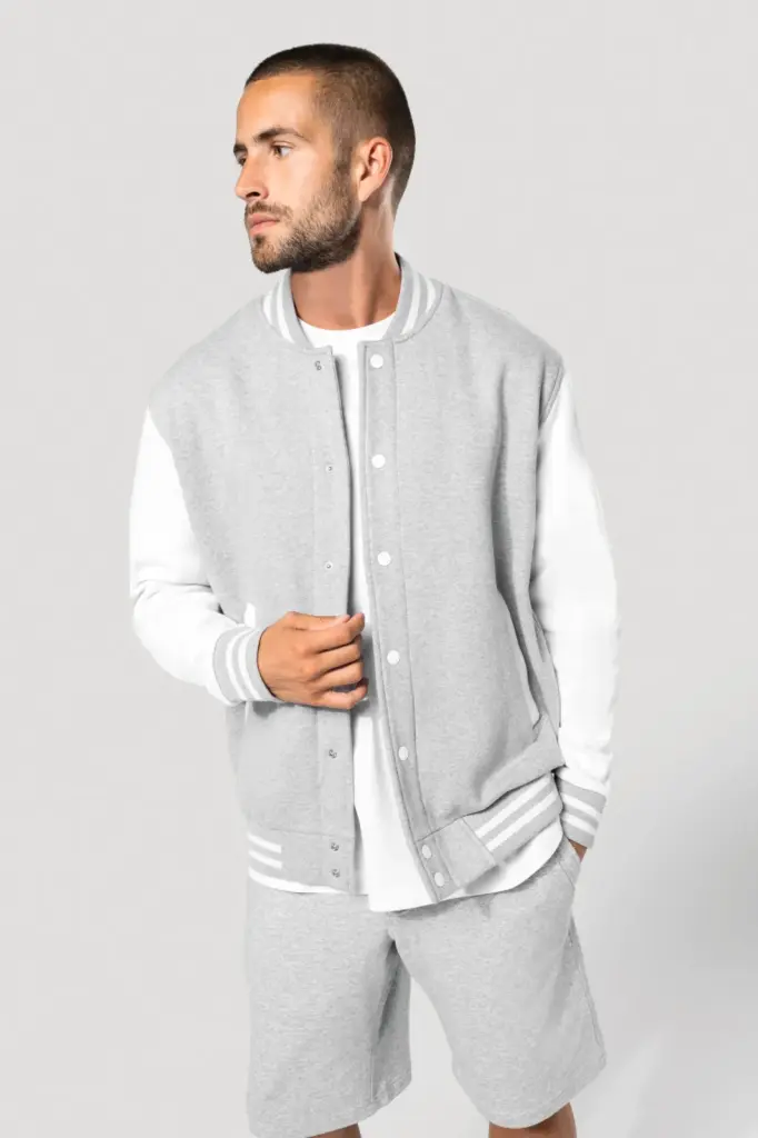 K497-10_2024 - Hidalgo-werbeartikel College jacket unisex — productfoto 2