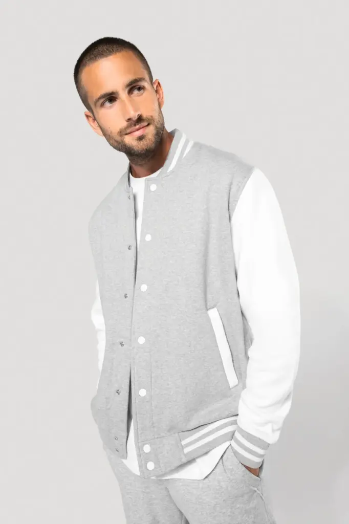 K497-12_2024 - Hidalgo-werbeartikel College jacket unisex — productfoto 4