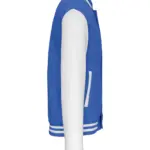 PS_K497-S_LIGHTROYALBLUE-WHITE - Hidalgo-werbeartikel College jacket unisex, light royal blue / white — productfoto 7