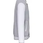 PS_K497-S_OXFORDGREY-WHITE - Hidalgo-werbeartikel College jacket unisex, oxford grey / white — productfoto 10