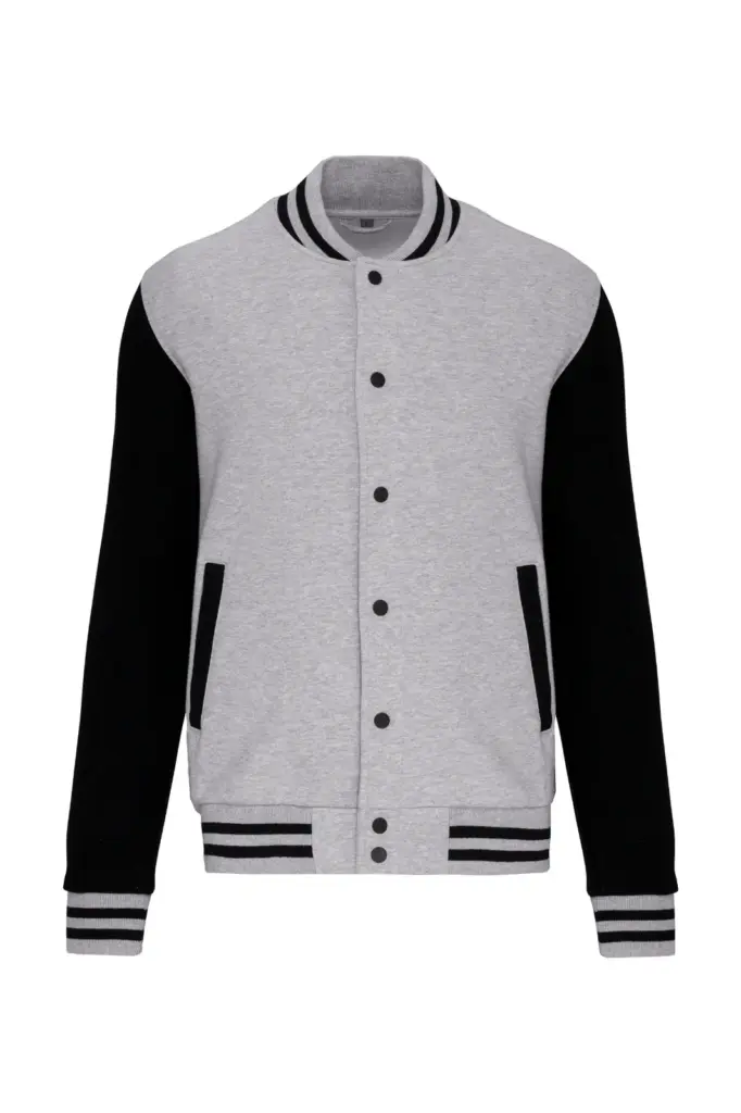 Kinder College Jacke K498 bedrucken Fleece Kontrast 6-14 J — Produktfoto 7