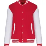 Kinder College Jacke K498 bedrucken Fleece Kontrast 6-14 J — Produktfoto 8