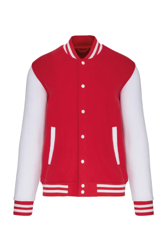 Kinder College Jacke K498 bedrucken Fleece Kontrast 6-14 J — Produktfoto 8