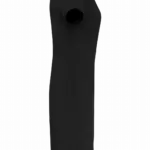 PS_K500-S_BLACK - Hidalgo-werbeartikel Jurk met korte mouwen, black — productfoto 6