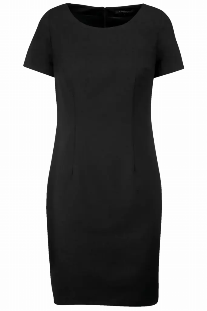Jurk met korte mouwen, black — productfoto 7