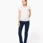 Damesblouse in crêpe met korte mouwen — productfoto 4