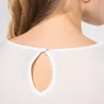 Damesblouse in crêpe met lange mouwen — productfoto 4