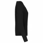 Damesblouse in crêpe met lange mouwen, black — productfoto 5