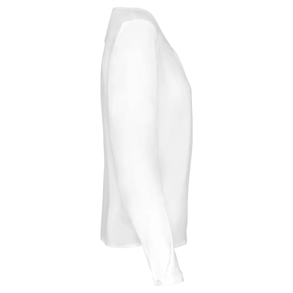 Damesblouse in crêpe met lange mouwen, off white — productfoto 7