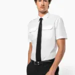 Herenpilootoverhemd korte mouwen