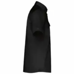 Herenpilootoverhemd korte mouwen, black — productfoto 5