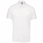 Herenpilootoverhemd korte mouwen, white — productfoto 8