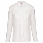 Herenpilootoverhemd lange mouwen, white — productfoto 8