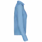 Damespilootoverhemd lange mouwen, sky blue — productfoto 6
