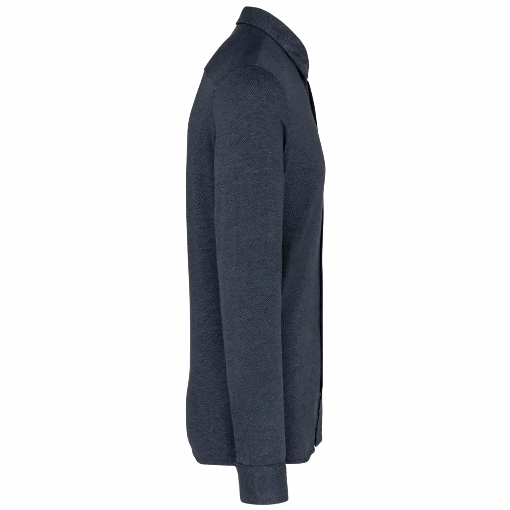 Jacquard overhemd  lange mouwen, jacquard blue