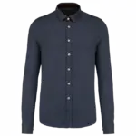 Jacquard overhemd  lange mouwen, jacquard blue — productfoto 2