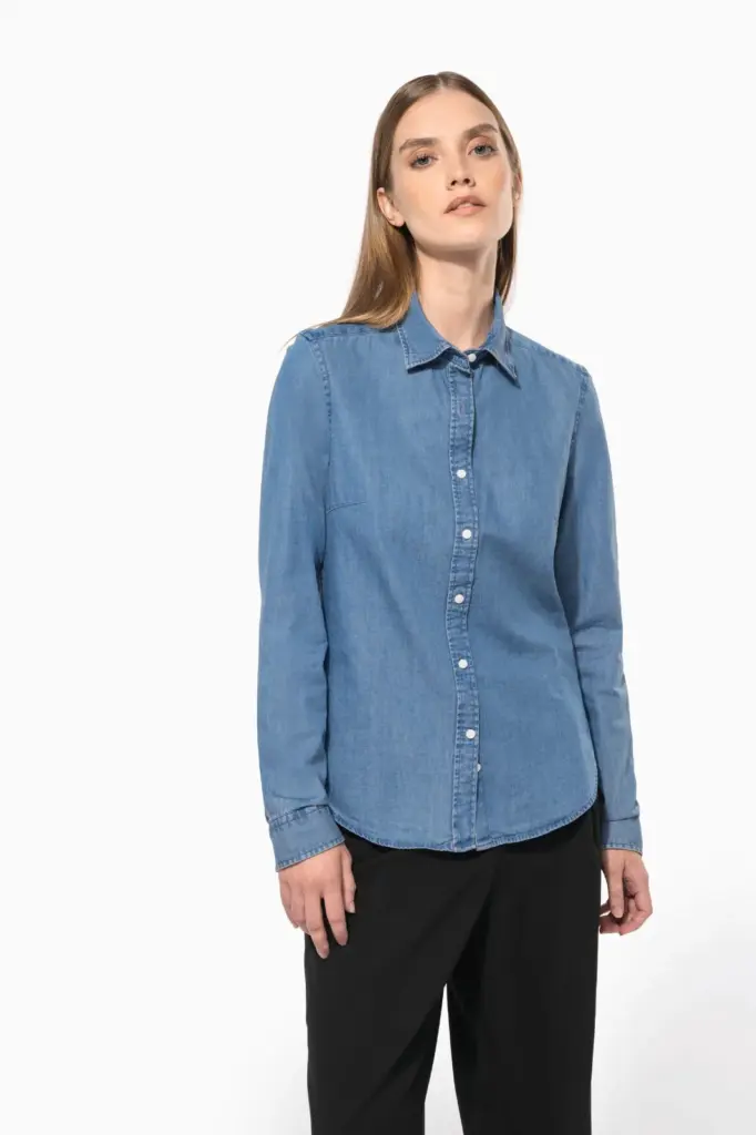 Damesblouse Denim — productfoto 3
