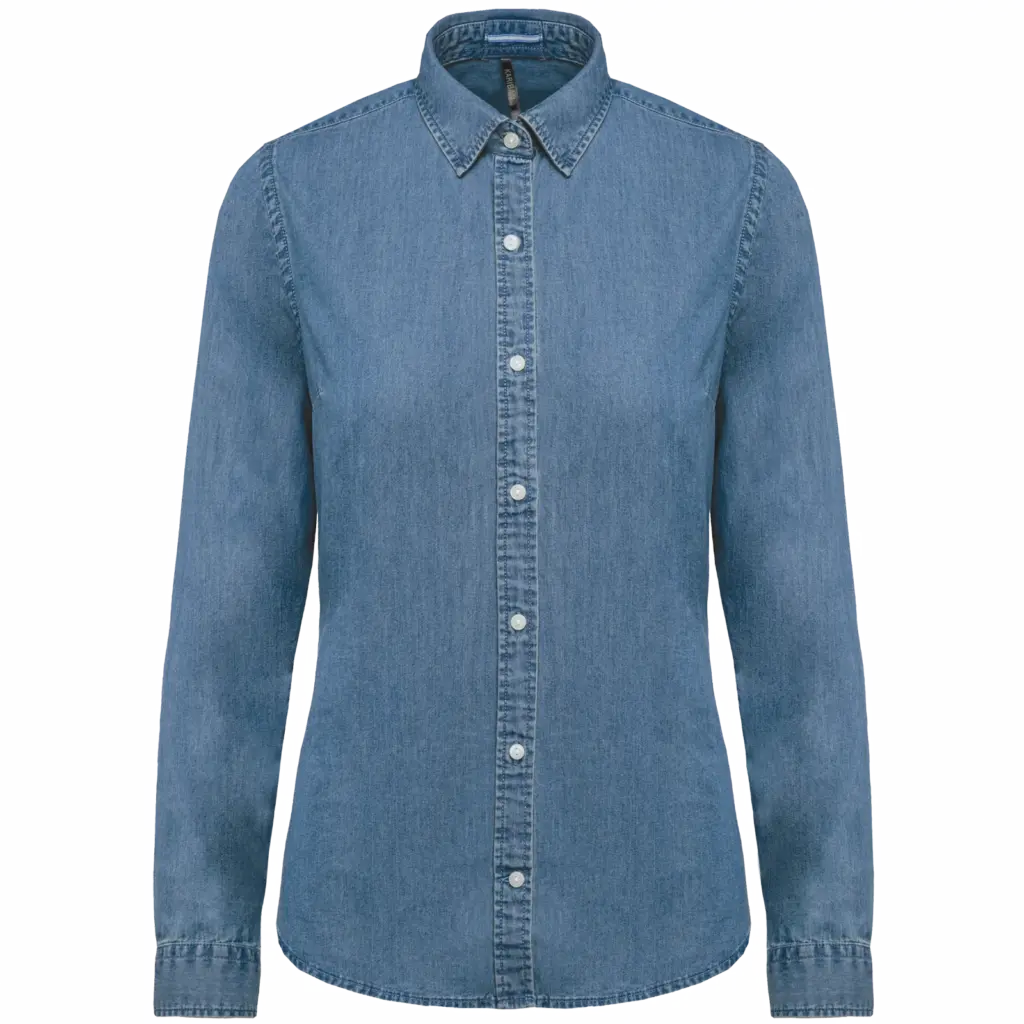 Damesblouse Denim, chambray blue — productfoto 6