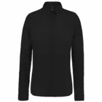 Damesblouse in popeline met lange mouwen, black — productfoto 6
