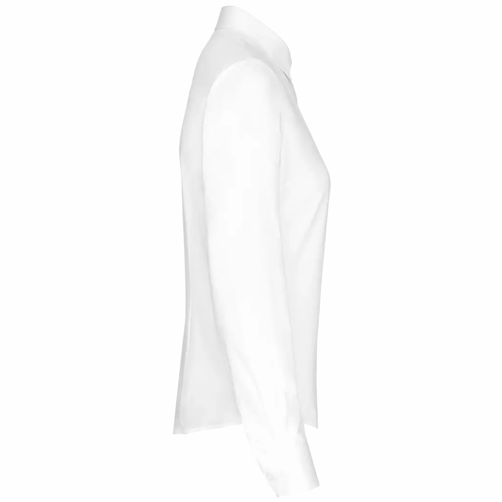PS_K510-S_WHITE - Hidalgo-werbeartikel Damesblouse in popeline met lange mouwen, white — productfoto 9